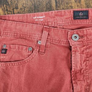 AG Adriano Goldschmied "The Everett" Slim Straight Pants Jeans Mens 31x34 LINEN